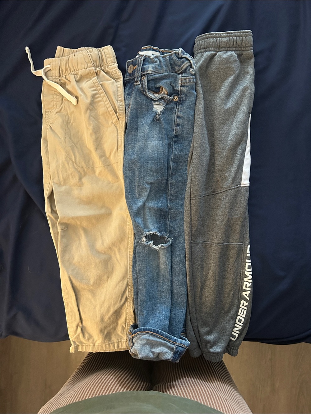 Under Armour Gray Athletic Joggers for Kids